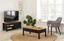 FAUTEUIL AUDE PANA GRIS 57X60X48/67/87 TISSU COLORIS GRIS