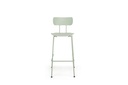 TABOURET FOX VERT CLAIRE  PIEDSVERT 43X55X79/108  POLYPROPYLENE ET PIEDS METAL