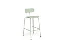 TABOURET FOX VERT CLAIRE  PIEDSVERT 43X55X79/108  POLYPROPYLENE ET PIEDS METAL