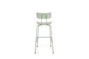 TABOURET FOX VERT CLAIRE  PIEDSVERT 43X55X79/108  POLYPROPYLENE ET PIEDS METAL
