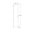 PORTE DRESSING EXTENSO L49,9XH229XP1,5 BLANC BRILLANT