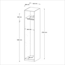 STRUCTURE DRESSING EXTENSO L50XH232XP59 BLANC