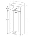 STRUCTURE DRESSING EXTENSO L100XH232XP59 BLANC