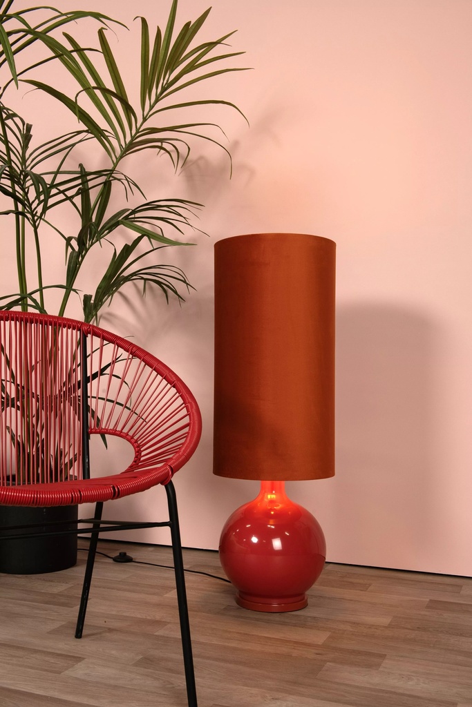 LAMPADAIRE D34CM 1XE27 ORANGE 