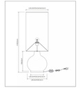 LAMPADAIRE D34CM 1XE27 VERT 