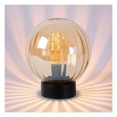 LAMPE DE TABLE D25CM 1XE27 AMBRE 
