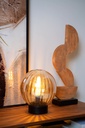 LAMPE DE TABLE D25CM 1XE27 AMBRE 