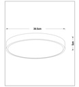 UNAR - Plafonnier - Ø 39,5 cm - LED 3 StepDim - 1x24W 2700K - Or Mat / Laiton