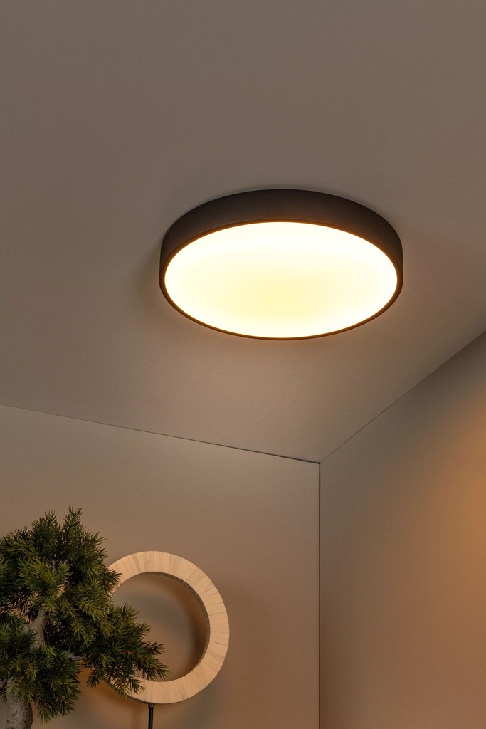 UNAR - Plafonnier - Ø 39,5 cm - LED 3 StepDim - 1x24W 2700K - Noir