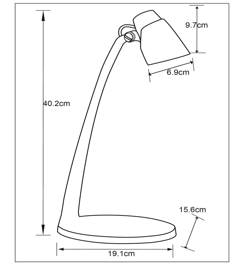 LUDO - Lampe de bureau - LED - 1x4,5W 3000K - Or Mat / Laiton