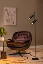 LAMPADAIRE 2XGU10 NOIR - Dimensions L x l x h  : 22 cm x 22 cm x 140 cm