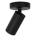 CLUBS - Spot plafond - 1xGU10 - Noir - Dimensions L x l x h : 10 cm x 10 cm x 14,9 cm