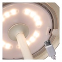JOY - Lampe de table Rechargeable Intérieur/Extérieur - Batterie/Piles - Ø 12 cm - LED Dim. - 1x1,5W 3000K - IP54 - Blanc