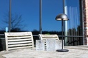 JOY - Lampe de table Rechargeable Intérieur/Extérieur - Batterie/Piles - Ø 12 cm - LED Dim. - 1x1,5W 3000K - IP54 - Noir