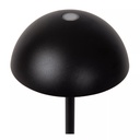 JOY - Lampe de table Rechargeable Intérieur/Extérieur - Batterie/Piles - Ø 12 cm - LED Dim. - 1x1,5W 3000K - IP54 - Noir