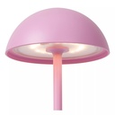 JOY - Lampe de table Rechargeable Intérieur/Extérieur - Batterie/Piles - Ø 12 cm - LED Dim. - 1x1,5W 3000K - IP54 - Rose