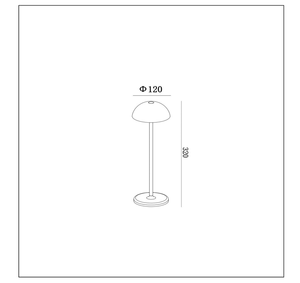 JOY - Lampe de table Rechargeable Intérieur/Extérieur - Batterie/Piles - Ø 12 cm - LED Dim. - 1x1,5W 3000K - IP54 - Vert
