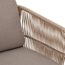 Fauteuil de salon de jardin DEONA Taupe & Acacia