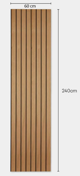 Panneau de placage en bois à larges rayures Chêne OAK  600MM x 2400MM x 13.2MM