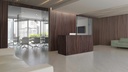Panneau mural décoratif en bois à larges rayures Noyer Am. 600MM x 2400MM x 13.2MM