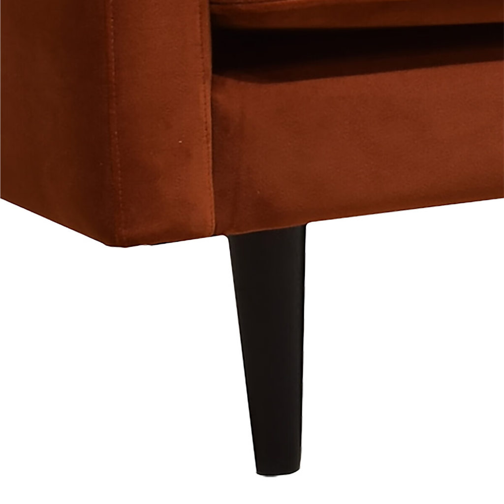 CANDICE CANAPE 3 PLACES VELOUR  AMBRE AGGLOMERE
