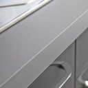 CUISINE AMBIANCE COMPLETE 2M40 GRIS BRILLANT ELECTROMENAGER INCLUS