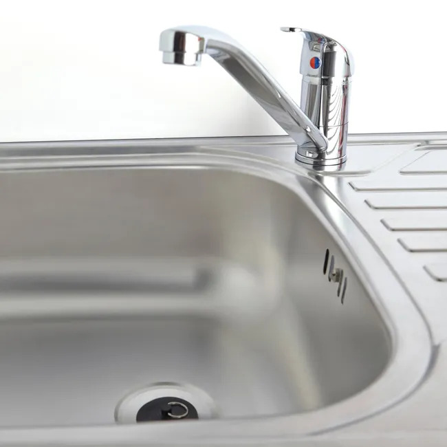 CUISINE AMBIANCE COMPLETE 2M40 GRIS BRILLANT ELECTROMENAGER INCLUS