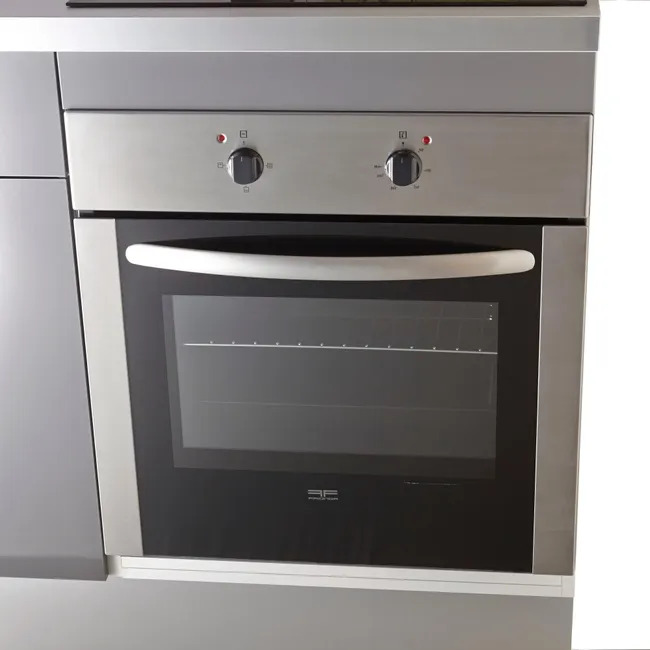CUISINE AMBIANCE COMPLETE 2M40 GRIS BRILLANT ELECTROMENAGER INCLUS