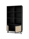 ETAGERE ACACIA 2P6N BOCAMINA/SERI. TEXTURE 92x40x160