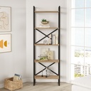 ETAGERE DUSAN 58CM SEPET/NOIR METAL 5 NIVEAUX