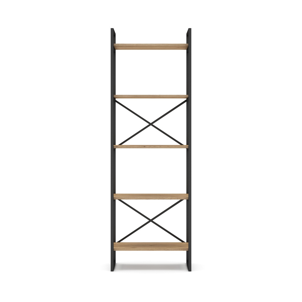 ETAGERE DUSAN 58CM SEPET/NOIR METAL 5 NIVEAUX