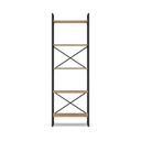 ETAGERE DUSAN 58CM SEPET/NOIR METAL 5 NIVEAUX