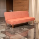 CANAPE CONVERTIBLE "DOHAN" 3 PLACES ORANGE 178 X 80 X 74cm
