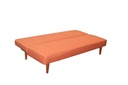 CANAPE CONVERTIBLE "DOHAN" 3 PLACES ORANGE 178 X 80 X 74cm