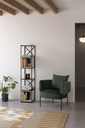 17812 FAUTEUIL ARUNI TISSU VERT 78X75X48/73
