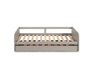 LIT GIGOGNE REDONA 90X190 GRIS A/SOMMIER 195X105X60