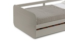 LIT GIGOGNE REDONA 90X190 GRIS A/SOMMIER 195X105X60