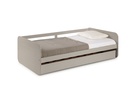 LIT GIGOGNE REDONA 90X190 GRIS A/SOMMIER 195X105X60