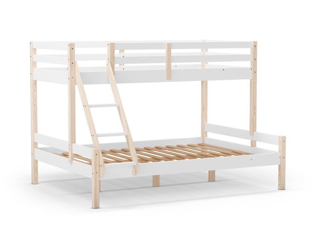 16670 LIT SUPERPOSE LIVIA 90/140X190 BLANC CIRE/BLANC