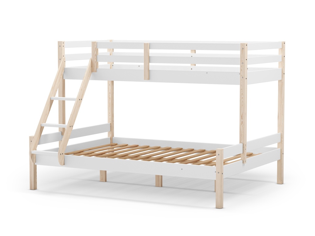 16670 LIT SUPERPOSE LIVIA 90/140X190 BLANC CIRE/BLANC