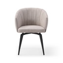 17240 FAUTEUIL PIVOTANT ENKA TISSU TAUPE 61X60X49/68/81