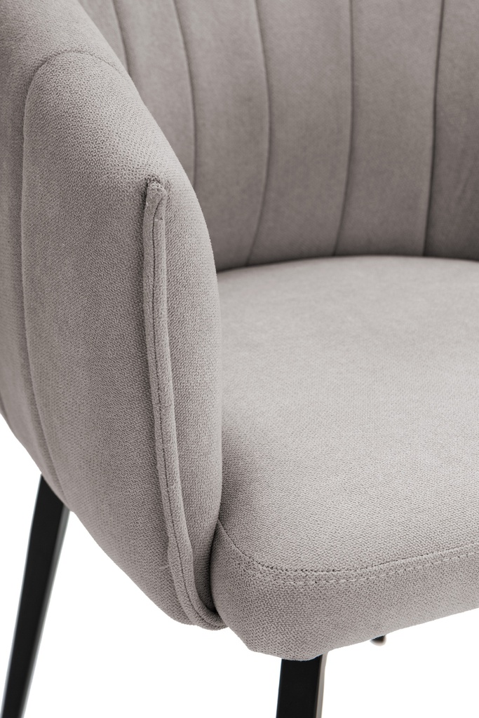 17240 FAUTEUIL PIVOTANT ENKA TISSU TAUPE 61X60X49/68/81