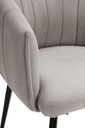 17240 FAUTEUIL PIVOTANT ENKA TISSU TAUPE 61X60X49/68/81