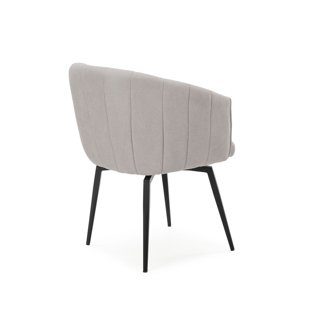 17240 FAUTEUIL PIVOTANT ENKA TISSU TAUPE 61X60X49/68/81