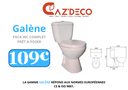 WC COMPLET GALENE BLANC