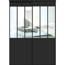 PORTES DE PLACARD PACK ATELIER NOIR+MIR DIM : L.180 * H.250 * P.8,2 cm