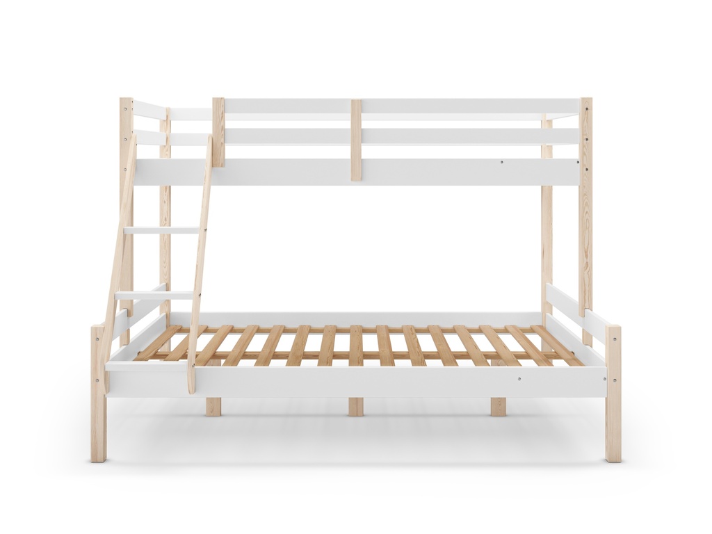 16670 Lit superposé Livia 90/140X190 Blanc cire