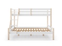 16670 Lit superposé Livia 90/140X190 Blanc cire