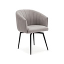 17240 FAUTEUIL PIVOTANT ENKA TISSU TAUPE 61X60X49/68/81