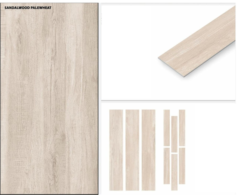 SANDALWOOD PALEWHEAT 19,5 X 120 cm CTN X 1,40 M²